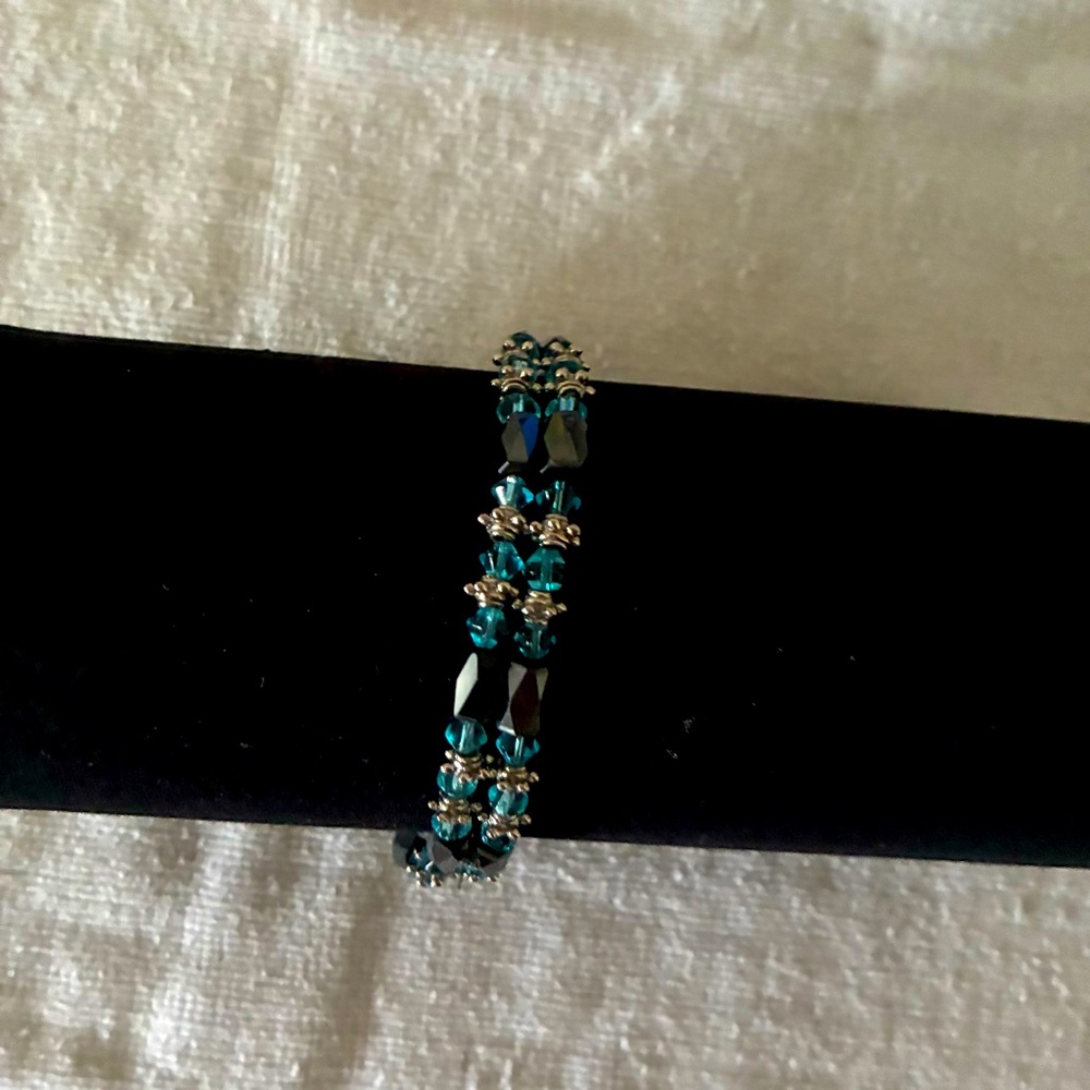 Magnetic Hematite Beaded Adjustable Bracelet - image 1